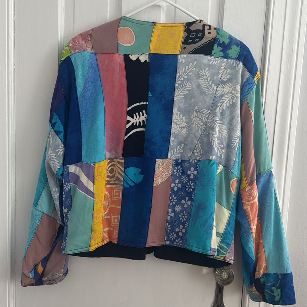 Colorful Patchwork Shacket - image 3